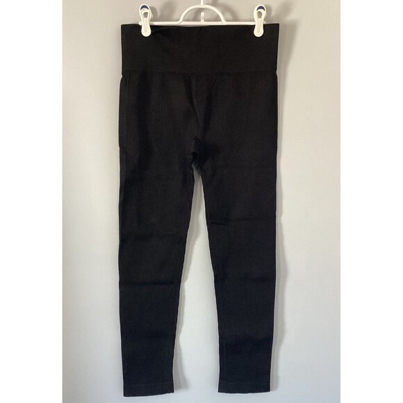 3 PR Colsie Women’s Ribbed High Waisted Workout Casual Leggings 2 Gray1 Black XL - Picture 10 of 11